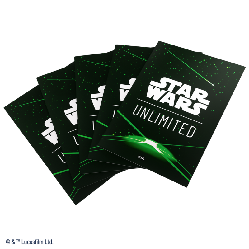 Gamegenic - Star Wars Unlimited - Art Sleeves Card Back Green