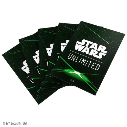 Gamegenic - Star Wars Unlimited - Art Sleeves Card Back Green