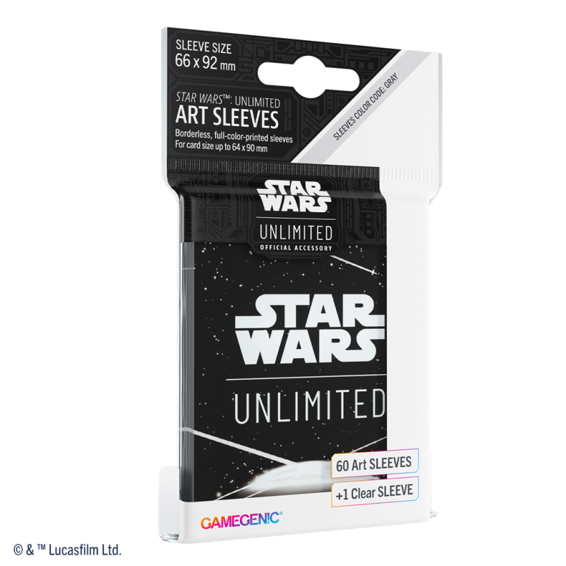 Gamegenic - Star Wars Unlimited - Art Sleeves Card Back White