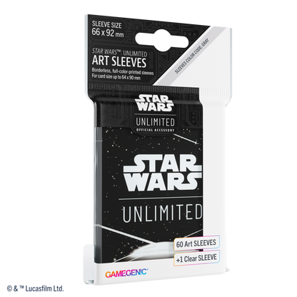 Gamegenic - Star Wars Unlimited - Art Sleeves Card Back White