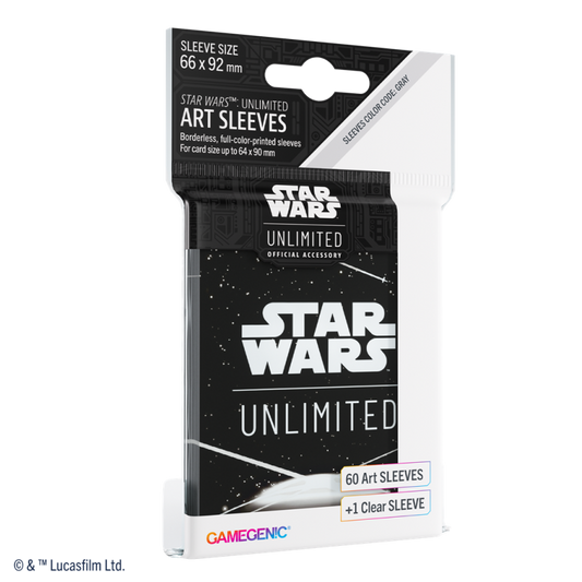 [PREPEDIDO] Gamegenic - Star Wars Unlimited - Art Sleeves Card Back White