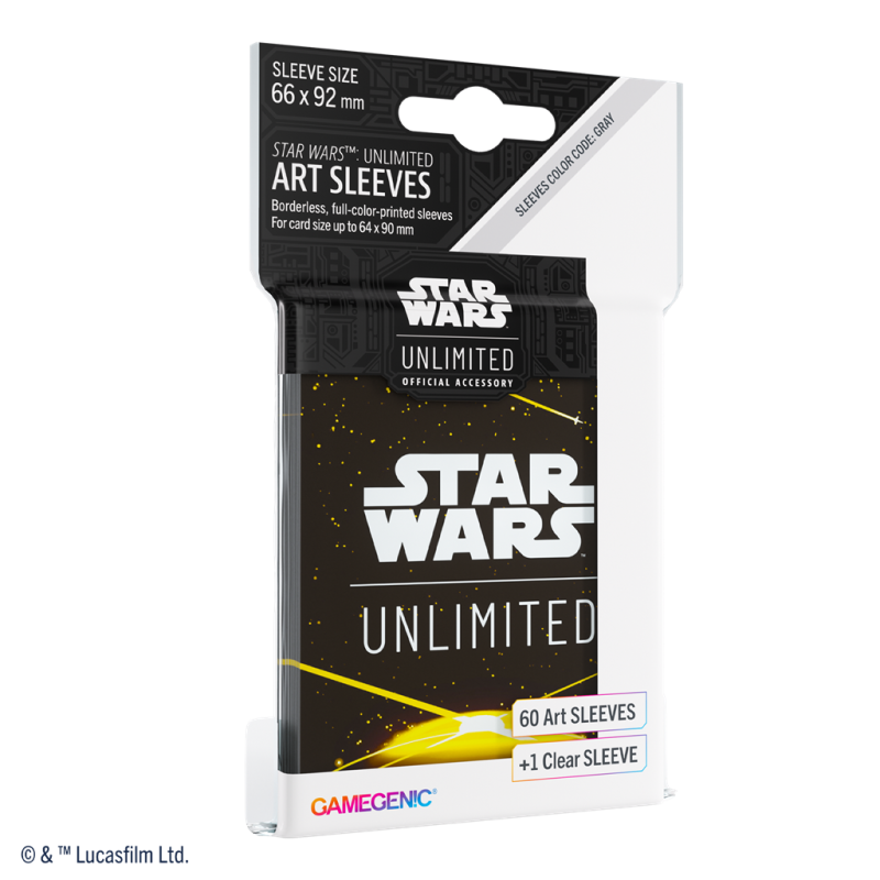 Gamegenic - Star Wars Unlimited - Art Sleeves Card Back Yellow