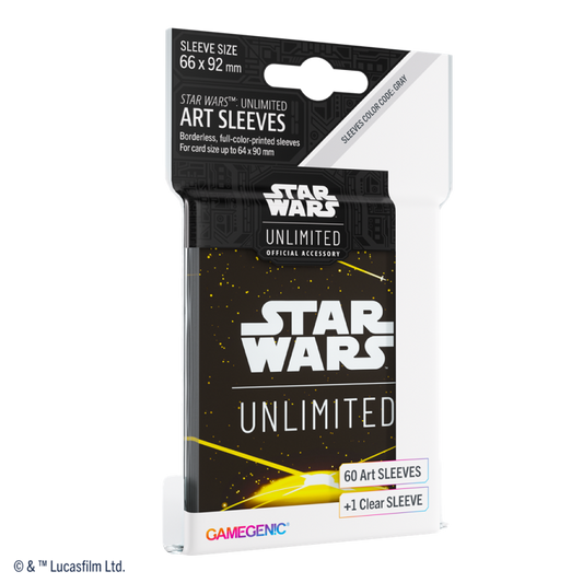 Gamegenic - Star Wars Unlimited - Art Sleeves Card Back Yellow