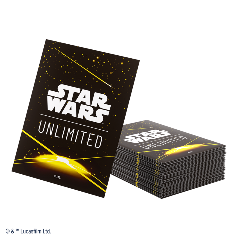 Gamegenic - Star Wars Unlimited - Art Sleeves Card Back Yellow