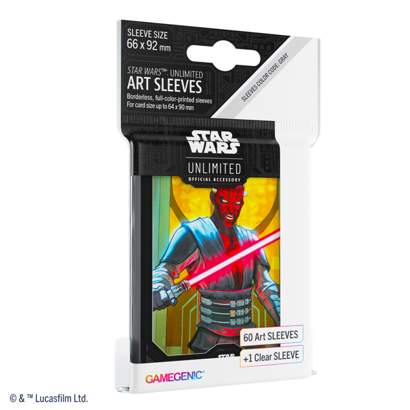 [PREPEDIDO] Gamegenic - Star Wars Unlimited - Art Sleeves Darth Maul