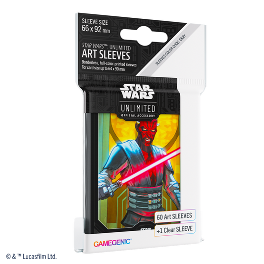 [PREPEDIDO] Gamegenic - Star Wars Unlimited - Art Sleeves Darth Maul