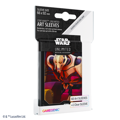 [PREPEDIDO] Gamegenic - Star Wars Unlimited - Art Sleeves General Grievous