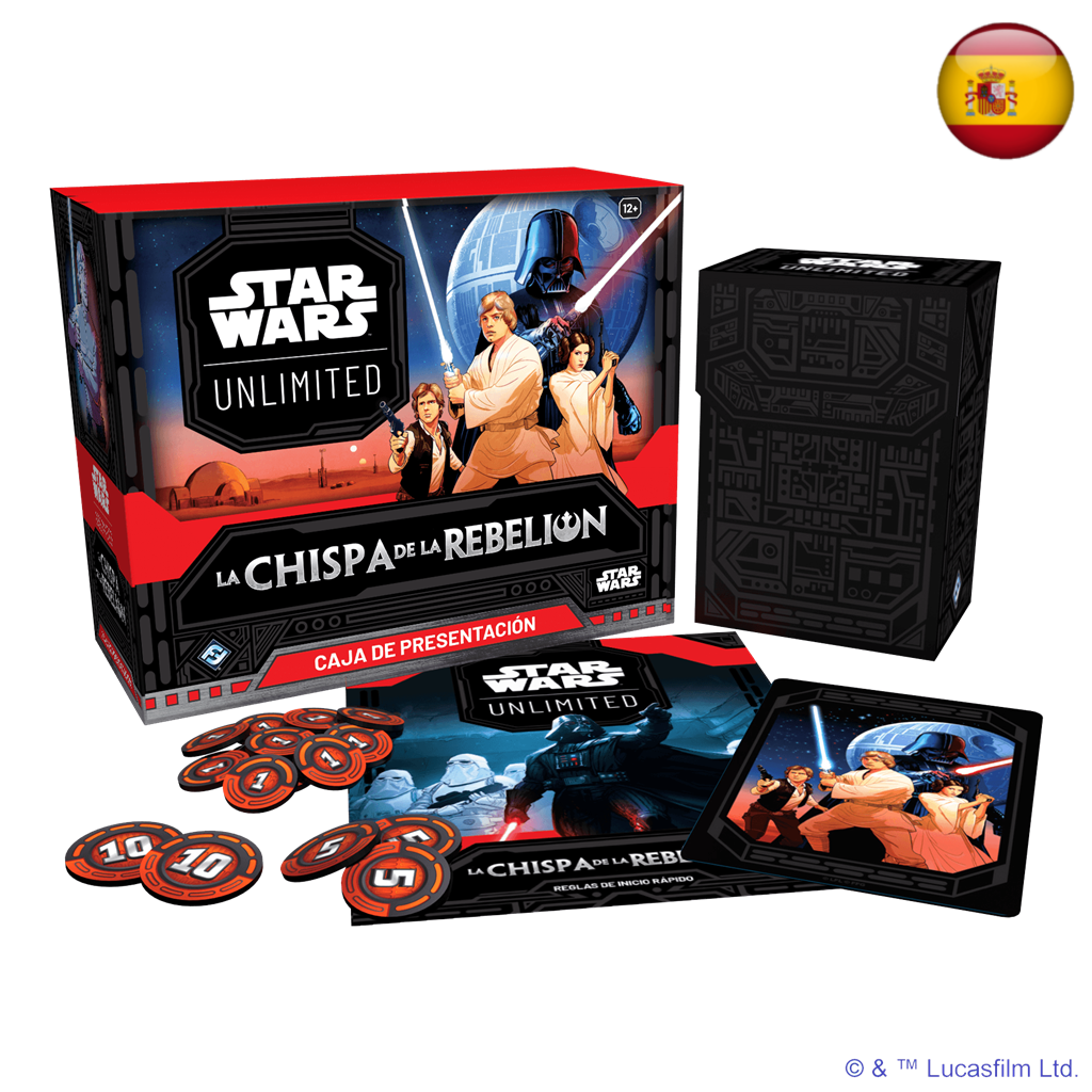 Star Wars Unlimited La Chispa De La Rebelión Caja De Presentación La Escotilla 8245