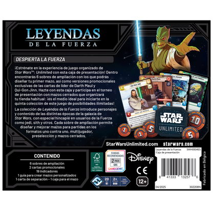 Star Wars Unlimited - Leyendas de la Fuerza - Caja de presentación (Español)