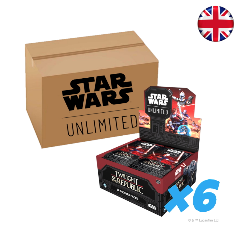 [PREPEDIDO] Star Wars Unlimited - El Ocaso de la República - Case completa (Inglés) (6 cajas de sobres)