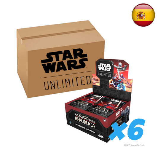 [PREPEDIDO] Star Wars Unlimited - El Ocaso de la República - Case completa (Español) (6 cajas de sobres)