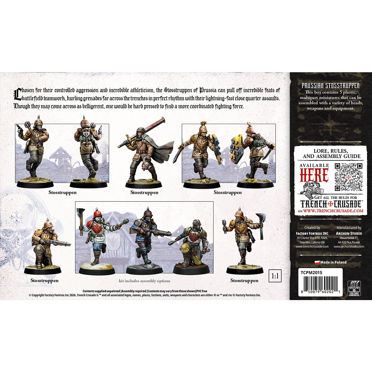 Trench Crusade: Prussian Stosstruppen Soldiers