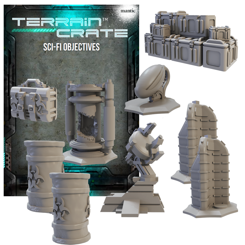 Terrain Crate: Sci-fi objectives