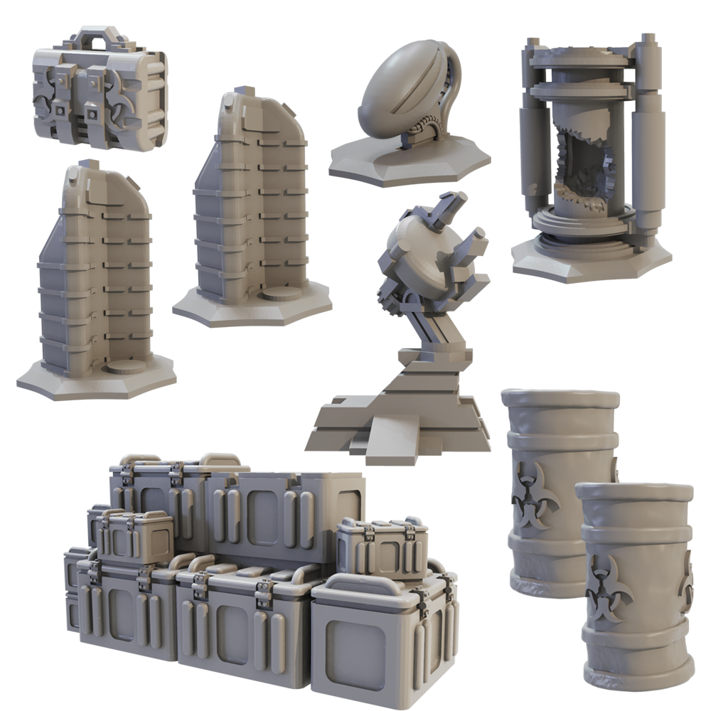 Terrain Crate: Sci-fi objectives