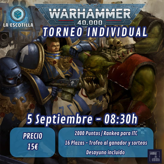 [EVENTO] Torneo Individual 40K - 5 de Septiembre