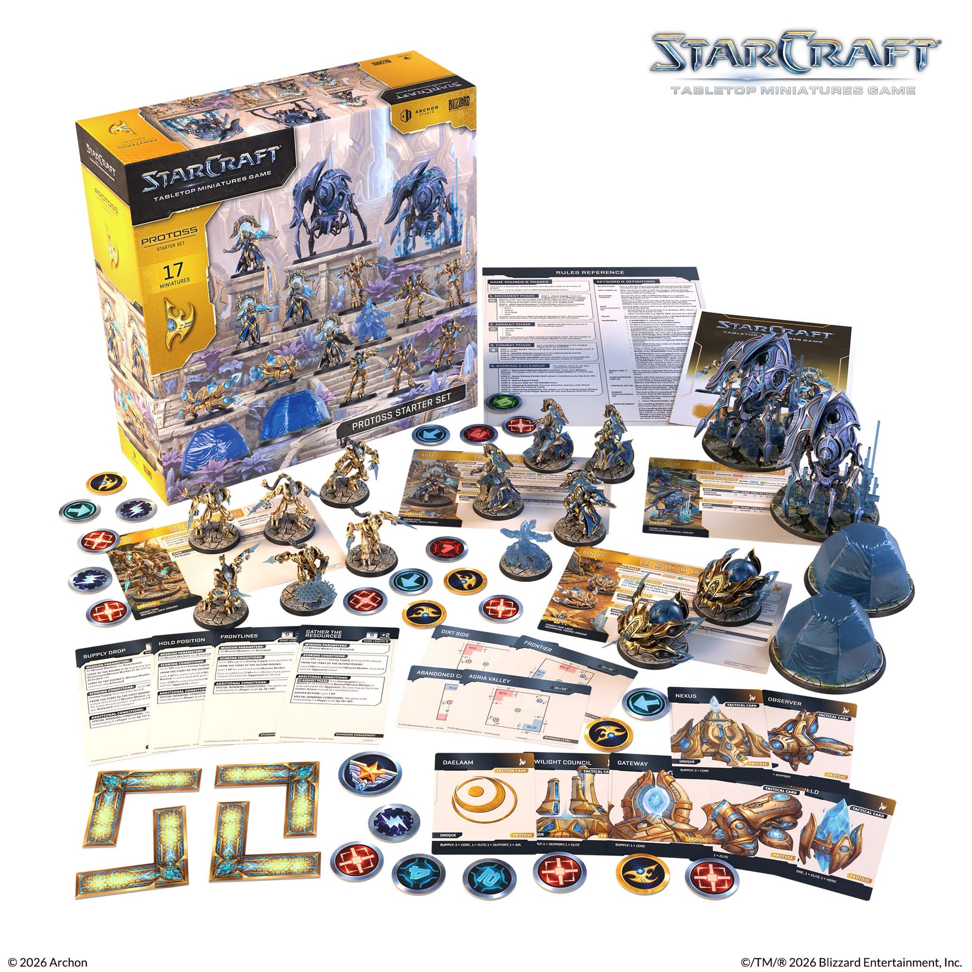Starcraft: Protoss Starter Set, Tabletop Miniature Game, Archon Studio, Wargame