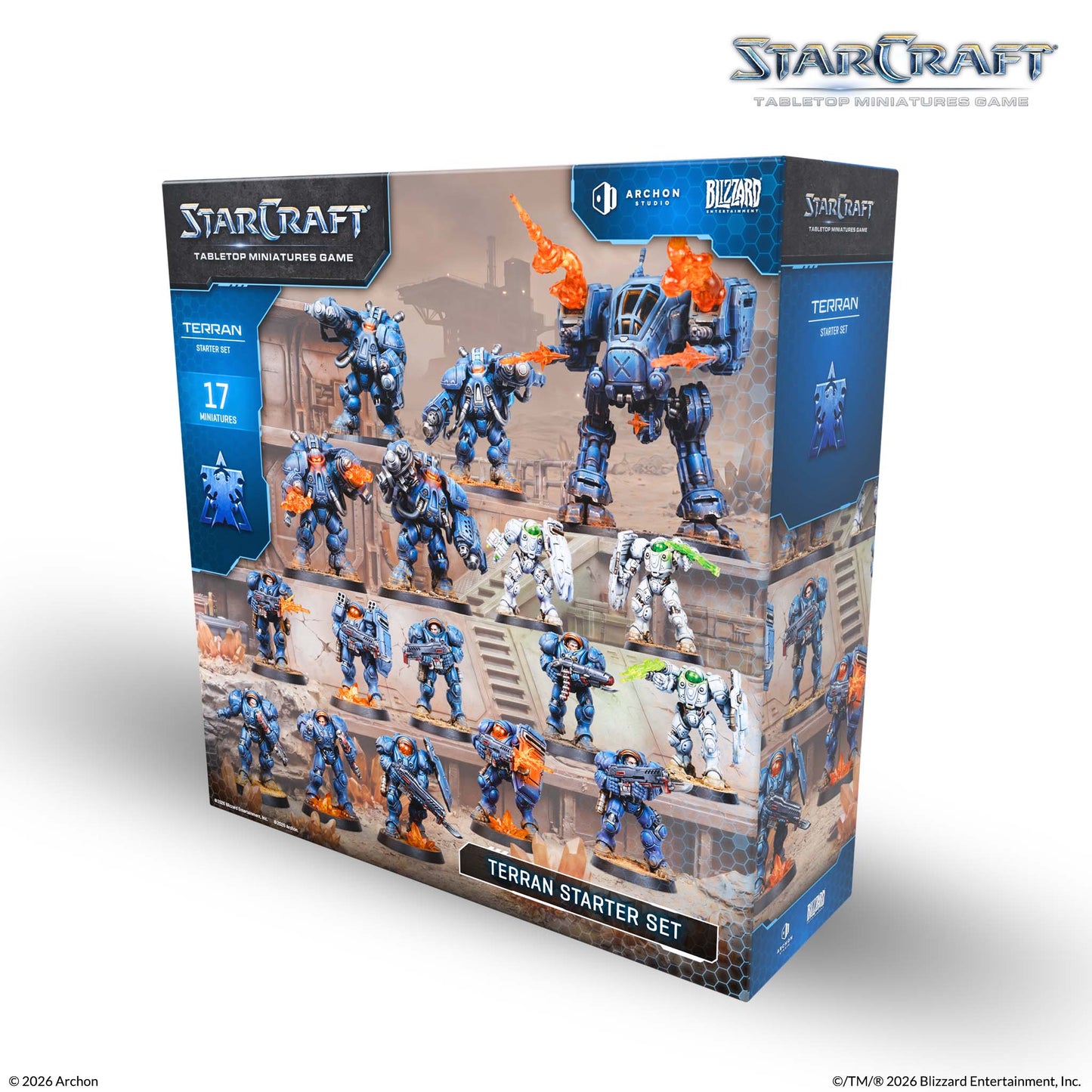 Starcraft: Terran Starter Set, Tabletop Miniature Game, Archon Studio, Wargame