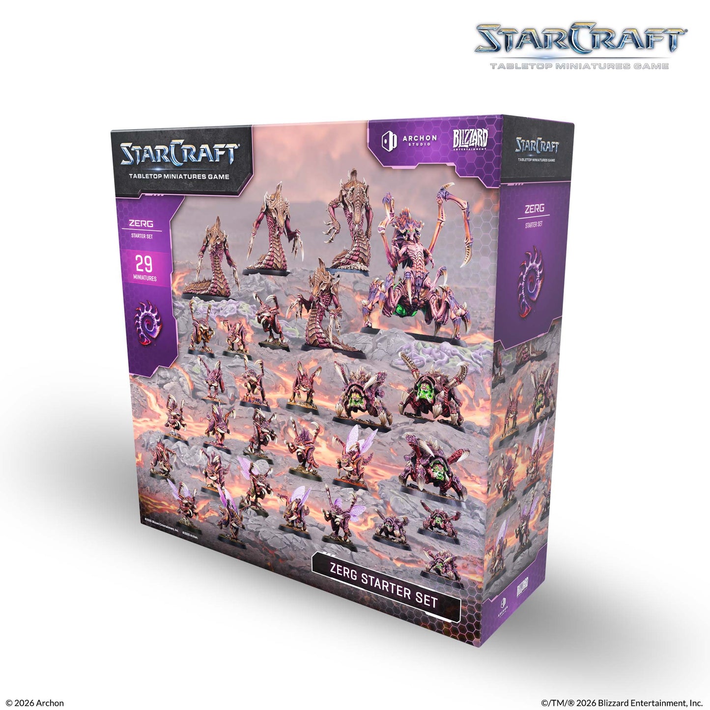 Starcraft: Zerg Starter Set, Tabletop Miniature Game, Archon Studio, Wargame