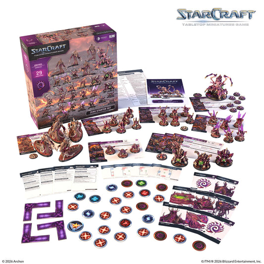 Starcraft: Zerg Starter Set, Tabletop Miniature Game, Archon Studio, Wargame