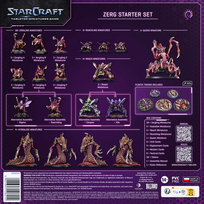 Starcraft: Zerg Starter Set, Tabletop Miniature Game, Archon Studio, Wargame