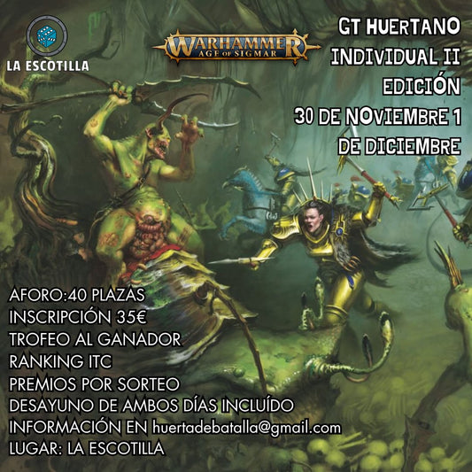 [EVENTO] GT Huertano Individual II Edición 30 de Noviembre 1 de Diciembre