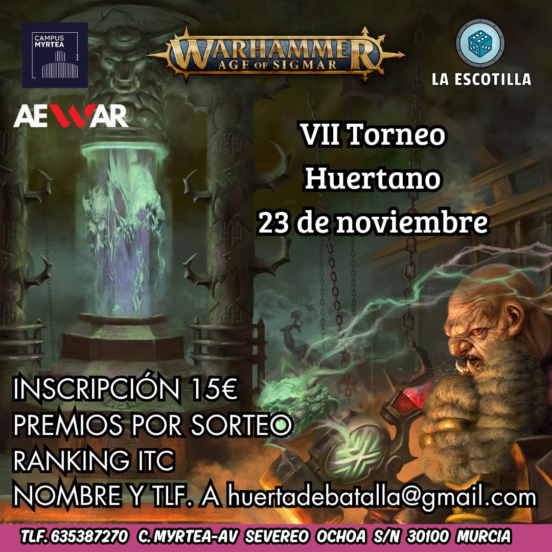 [EVENTO] VIII Torneo Huertano Age of Sigmar 23 de Noviembre