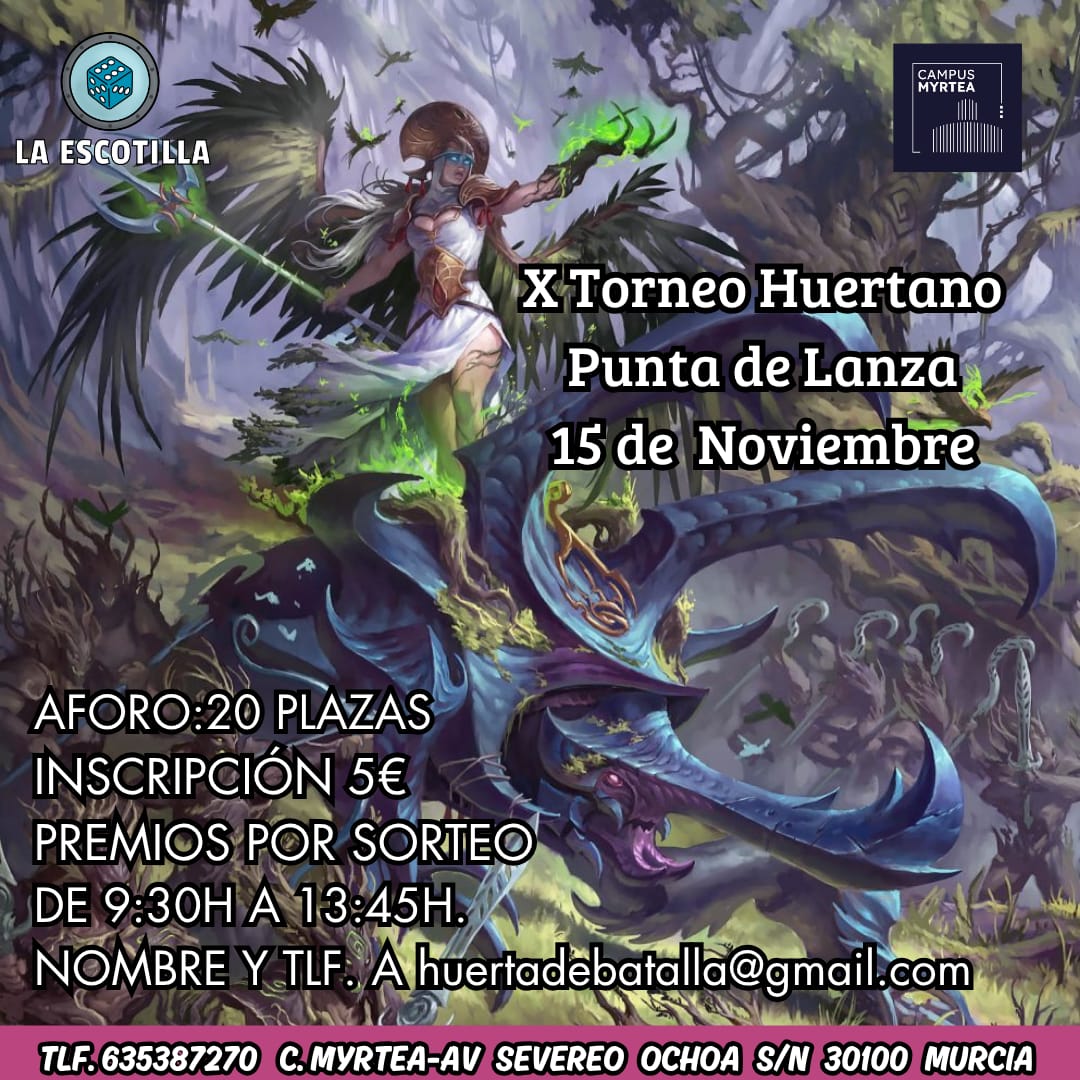 [EVENTO] X Torneo Huertano Punta de Lanza 15 de Noviembre