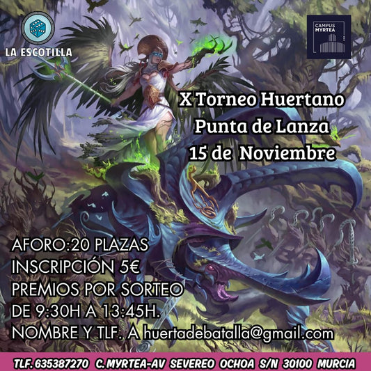 [EVENTO] X Torneo Huertano Punta de Lanza 15 de Noviembre