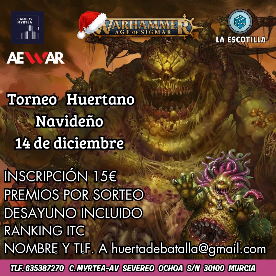 [EVENTO] Torneo Huertano Navideño 14 de diciembre