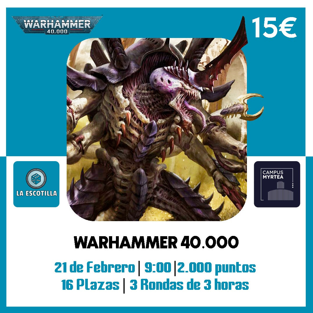 [EVENTO] Torneo 40k 21 Febrero