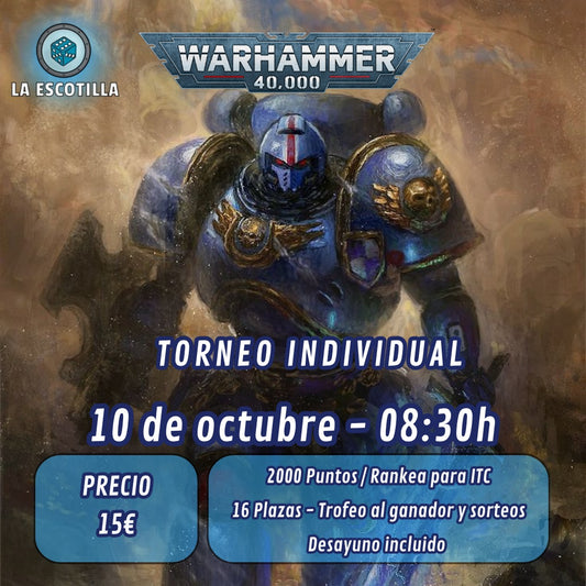 [EVENTO] Torneo Individual 10 de octubre Warhammer 40k