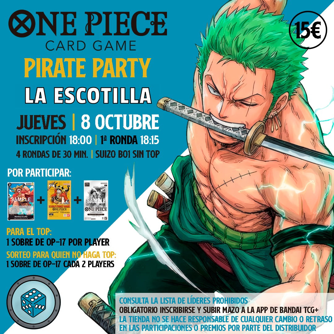 [EVENTO] One Piece - Pirate Party Event - 8 de Octubre a las 18H