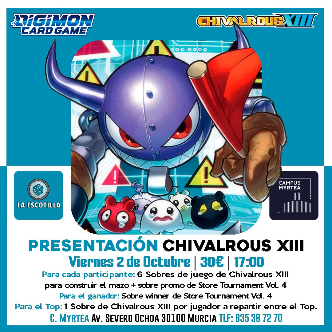 [EVENTO] Digimon: Presentación Chivalrous XIII