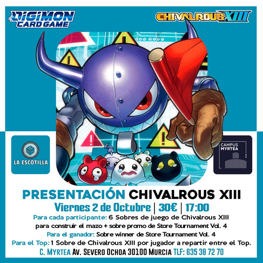 [EVENTO] Digimon: Presentación Chivalrous XIII