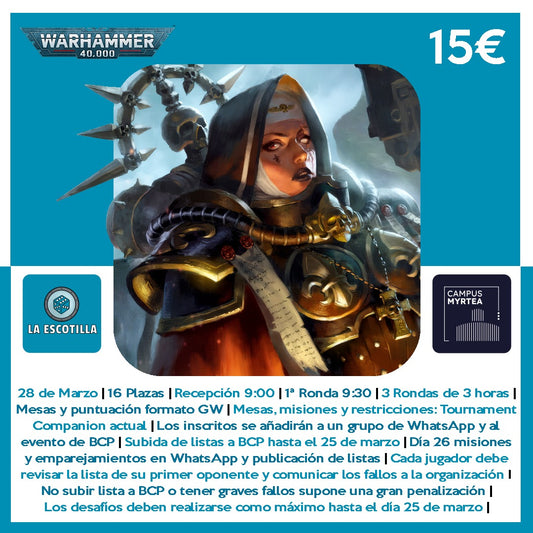 [EVENTO] Torneo Individual 40K - 28 de Marzo