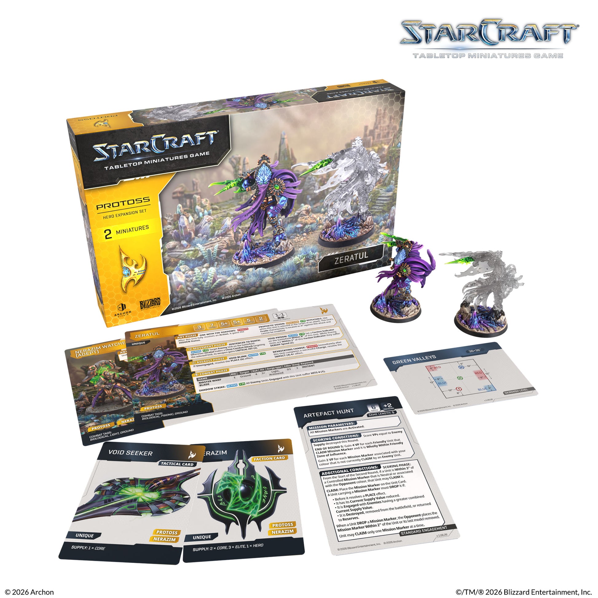 Starcraft: Zeratul - Protoss, Tabletop Miniature Game, Archon Studio, Wargame