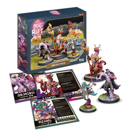 Pack Héroes - Rizabel, Dr. Morvi & Samog
