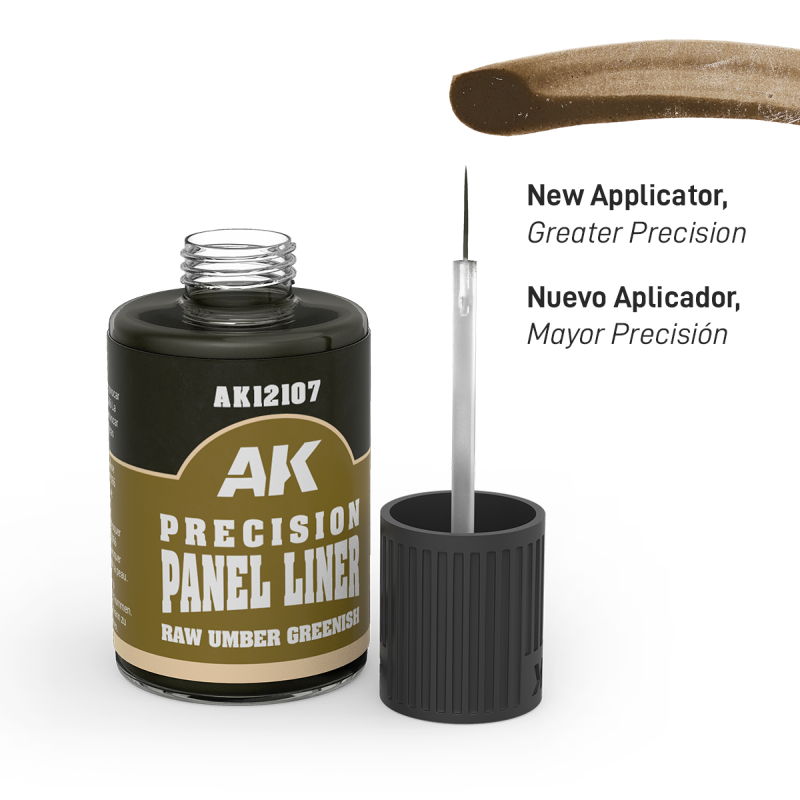 Raw Umber Greenish Precision Panel Liner / Panelador de Precisión Marrón Crudo Verdoso