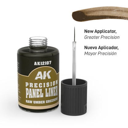 Raw Umber Greenish Precision Panel Liner / Panelador de Precisión Marrón Crudo Verdoso