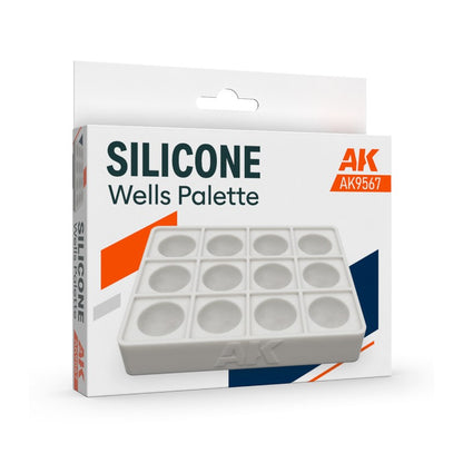 Silicone wells palette