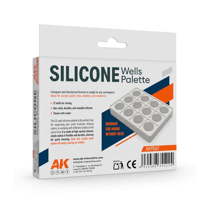 Silicone wells palette