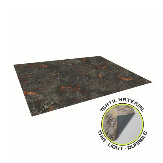 Bandua Mats: Volcanic World Play Mat 44"x60" by KRB Studio 11 Ed. Textil