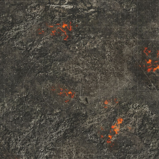 Bandua Mats: Volcanic World Play Mat 44"x60" by KRB Studio 11 Ed. Textil