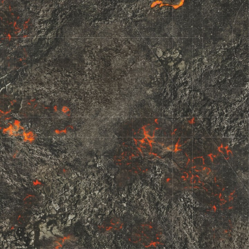 Bandua Mats: Volcanic World Play Mat 44"x60" by KRB Studio 11 Ed. Textil