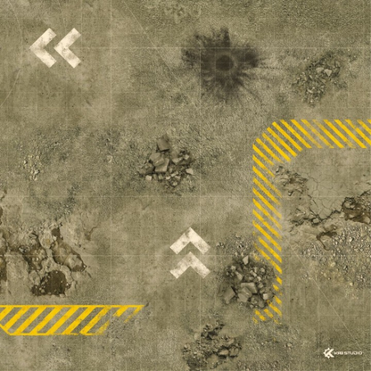 Bandua Mats: Warzone Alpha Play Mat 44"x60" by KRB Studio 11 Ed. Textil