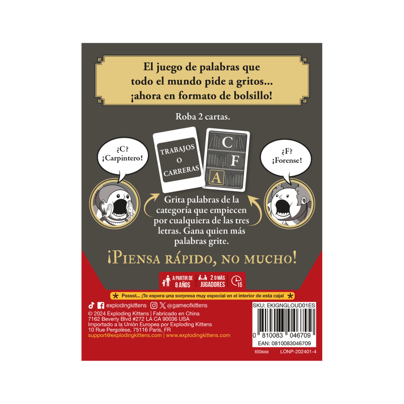 Bibliotecarios Gritones ed. Grab & Game