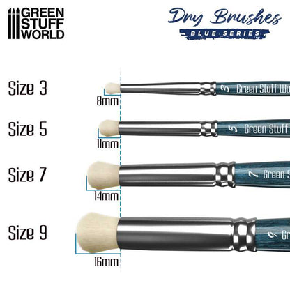 Green Stuff World - Set Pinceles Pincel Seco (Blue Series)