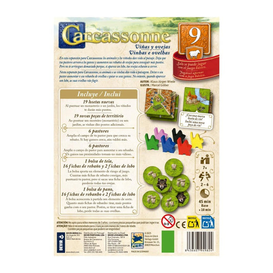 Carcassonne - Viñas y Ovejas (Exp. 9)
