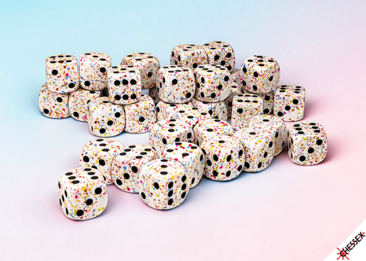Chessex - 12mm d6 Dice Block (36 dados) - Speckled® Birthday