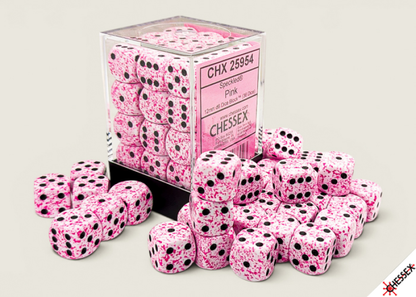 Chessex - 12mm d6 Dice Block (36 dados) - Speckled® Pink